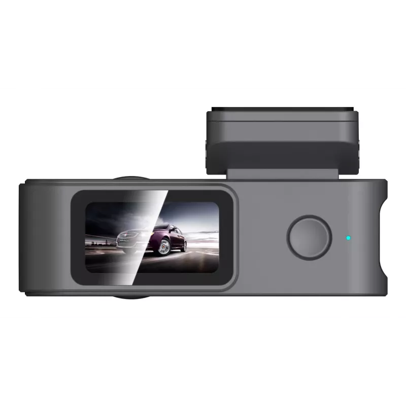 Automobilinis vaizdo registratorius DAHUA S5PRO 4K Ultra HD dviejų kamerų, 1,47 colio ekranas, MicroSD iki 128 GB, USB-C, juodas