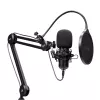Podcast mikrofonas TRUST GXT 270 Emita II+ – kondensatorinis USB, laidinis, metalinis korpusas, juodas, 2,5 m laidas