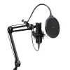 Podcast mikrofonas TRUST GXT 270 Emita II+ – kondensatorinis USB, laidinis, metalinis korpusas, juodas, 2,5 m laidas