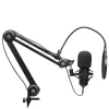 Podcast mikrofonas TRUST GXT 270 Emita II+ – kondensatorinis USB, laidinis, metalinis korpusas, juodas, 2,5 m laidas