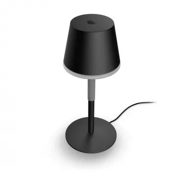 Nešiojama protinga stalinė lempa Philips Hue Go Bluetooth Zigbee Juoda