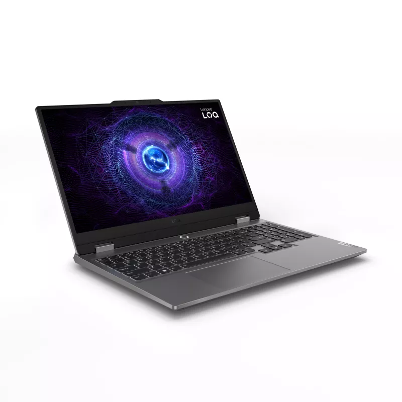 Nešiojamas kompiuteris Lenovo LOQ 15IRX9 Intel Core i5-13450HX 15.6 col. Full HD 16 GB DDR5 512 GB SSD NVIDIA GeForce RTX 3050 Wi-Fi 6 Pilka