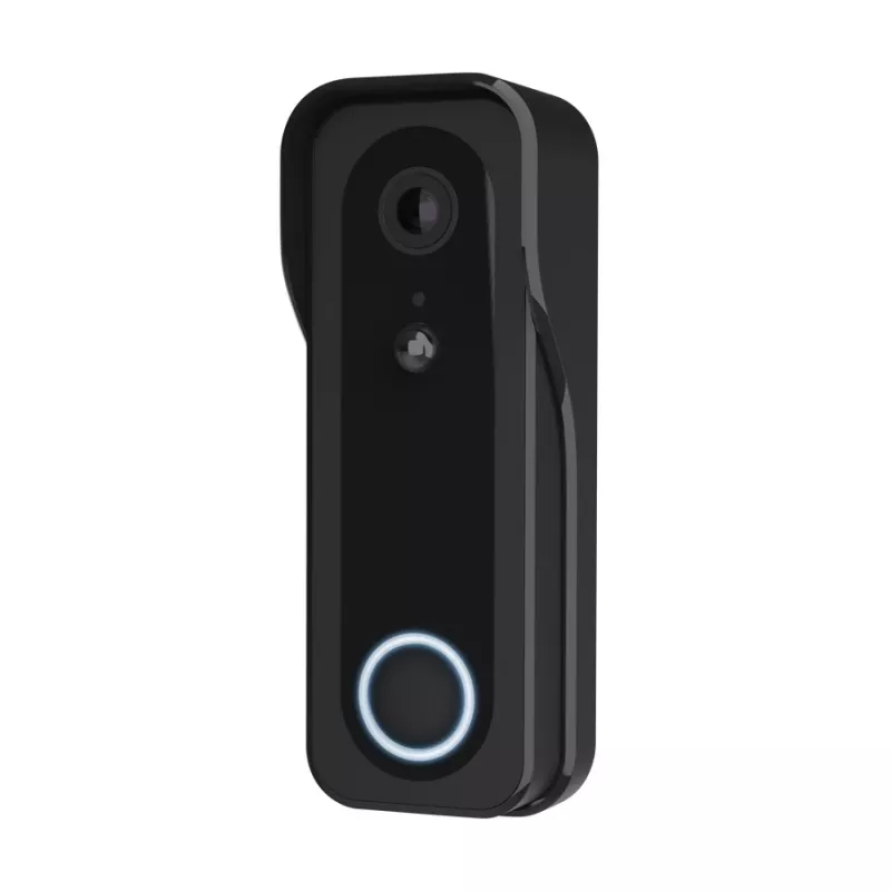 Vaizdo durų skambutis TRUST DOORCAM-3000 juodas, 3 MP, Wi‑Fi 2.4 GHz, MicroSD iki 256 GB, baterija/USB (8–24 V)