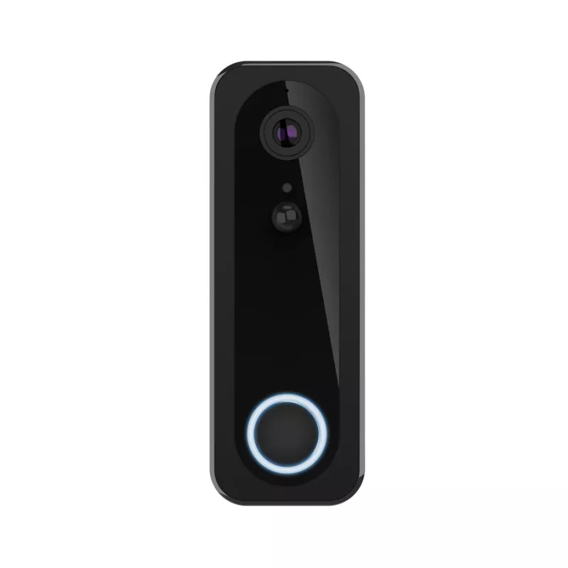 Vaizdo durų skambutis TRUST DOORCAM-3000 juodas, 3 MP, Wi‑Fi 2.4 GHz, MicroSD iki 256 GB, baterija/USB (8–24 V)
