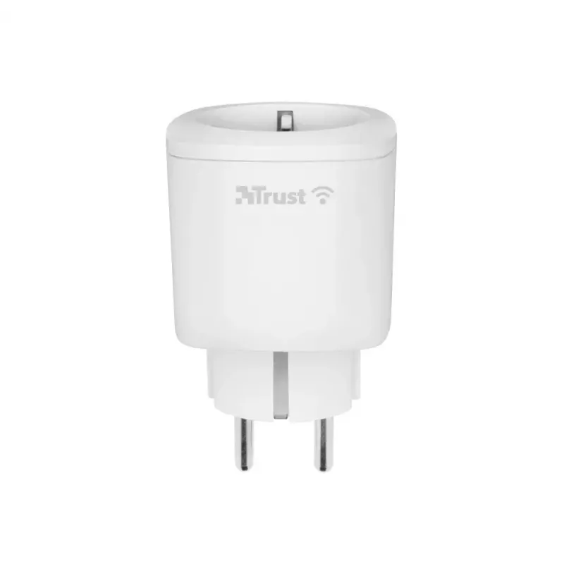 Išmanusis kištukinis lizdas TRUST 71301 – Wi‑Fi vidaus lizdas, 3000 W, baltas, 52×52×86 mm