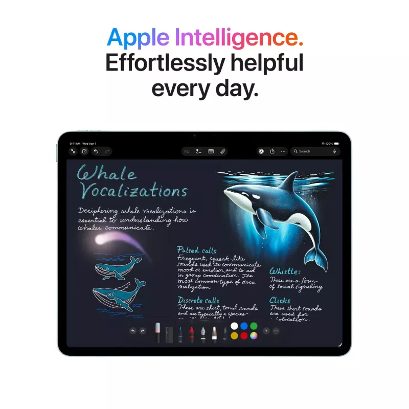 Planšetinis kompiuteris Apple iPad Air 11 colių (M4) Wi‑Fi 128GB, 11 colių LED 2360×1640, 12GB RAM, 12MP kameros, Žvaigždžių šviesa