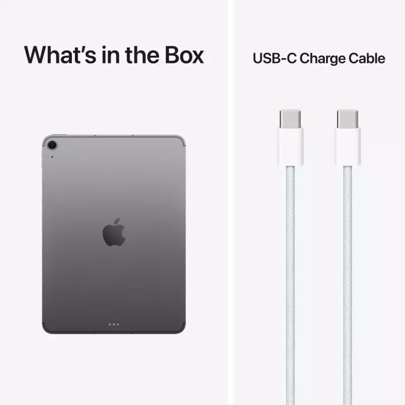 Planšetinis kompiuteris Apple iPad Air 11 colių Wi‑Fi + Cellular 128GB M4, 12GB RAM, 5G, Kosminė pilka