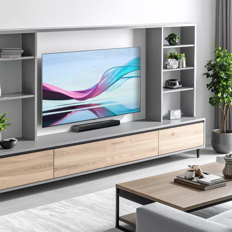 Garsiakalbis LG S20A 2.0 kanalų, 50 W, Bluetooth SBC/AAC, laidinis ir belaidis, juodas, 650×99×63 mm