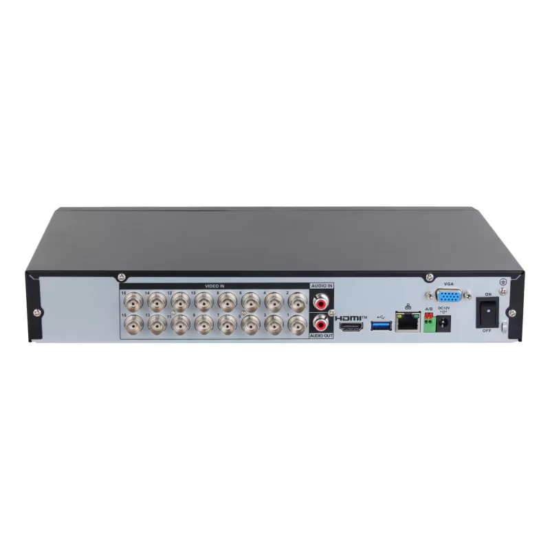 DVR Dahua XVR5116H-4KL-I3/T – 16 kanalų vaizdo registratorius, 4K, H.265/H.264, Gigabit Ethernet, iki 16 TB