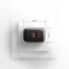 Sieninis įkroviklis AXAGON ACU-PQ67D, 67W, USB-C PD3.0 + USB-A QC4+, 2 išėjimai, LCD ekranas, 100–240V