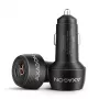 Automobilinis įkroviklis AXAGON PWC-PQ48, 48W, USB-C (PD3.0) + USB-A (QC4+), įėjimas 12–24V, juodas