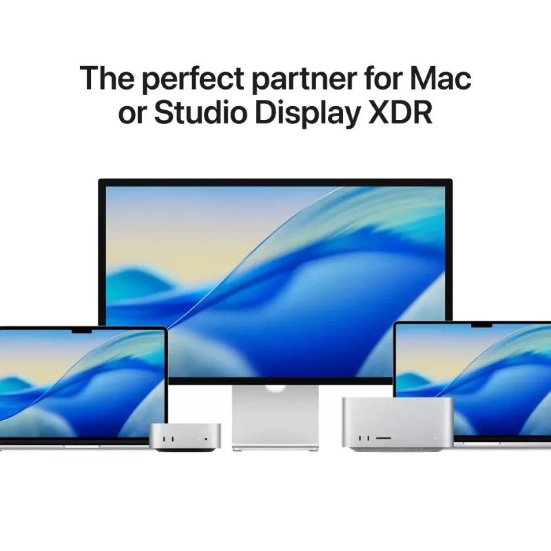 Monitorius Apple Studio Display 27 colių (68,6 cm) 5K Ultra HD LED, Nano-tekstūros stiklas, VESA tvirtinimo adapteris, sidabrinis