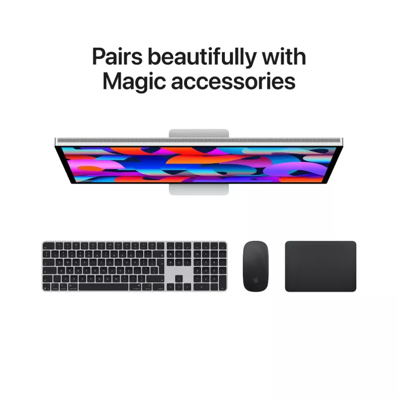 Monitorius Apple Studio Display 27 colių (68,6 cm) 5K Ultra HD LED, Nano-tekstūros stiklas, VESA tvirtinimo adapteris, sidabrinis