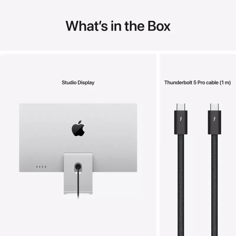 Monitorius Apple Studio Display 27 colių (68,6 cm) 5K Ultra HD LED, Nano-tekstūros stiklas, VESA tvirtinimo adapteris, sidabrinis