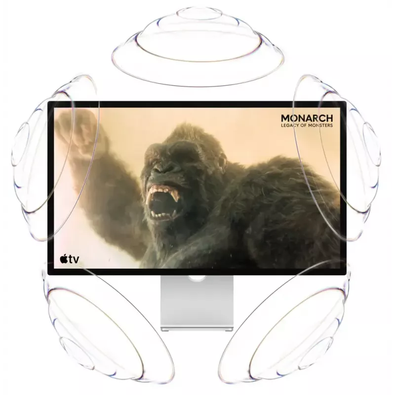 Monitorius Apple Studio Display 27 colių (68,6 cm) 5K Ultra HD LED, Nano-tekstūros stiklas, VESA tvirtinimo adapteris, sidabrinis