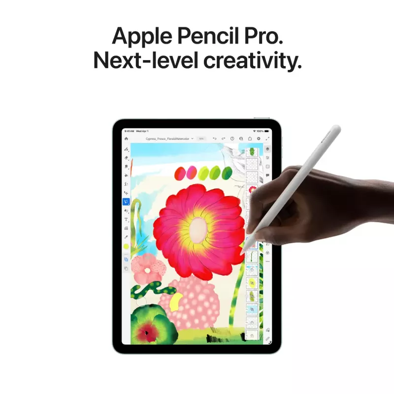 Planšetinis kompiuteris Apple iPad Air 11 colių M4 Wi‑Fi + Cellular 256GB, 12GB RAM, 11 colių 2360×1640, 12MP kameros, 5G, Starlight
