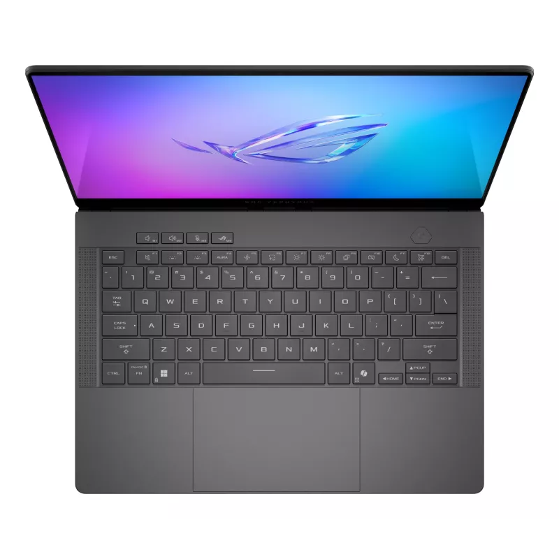 Nešiojamas kompiuteris ASUS ROG Zephyrus G14 GA403UM-QS056W AMD Ryzen™ 9 270 35,6 cm (14 colių) 3K 16 GB LPDDR5x-SDRAM 1 TB SSD NVIDIA GeForce RTX 5060 Wi-Fi 7 (802.11be) Windows 11 Home Pilka