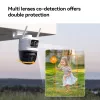 IP stebėjimo kamera IMOU Cruiser Dual 2C 4G Turret Lauko 2304×1296 3.6 mm lęšis Lubos/siena