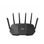 Stalinis maršrutizatorius ASUS RT-BE90U BE9400 AiMesh — Triju dažnių Wi‑Fi 7 (2.4/5/6 GHz), 9400 Mbps, 2.5 Gigabit Ethernet, 4× RJ‑45 LAN, USB, Juodas