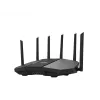 Stalinis maršrutizatorius ASUS RT-BE90U BE9400 AiMesh — Triju dažnių Wi‑Fi 7 (2.4/5/6 GHz), 9400 Mbps, 2.5 Gigabit Ethernet, 4× RJ‑45 LAN, USB, Juodas
