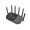 Stalinis maršrutizatorius ASUS RT-BE90U BE9400 AiMesh — Triju dažnių Wi‑Fi 7 (2.4/5/6 GHz), 9400 Mbps, 2.5 Gigabit Ethernet, 4× RJ‑45 LAN, USB, Juodas