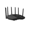 Stalinis maršrutizatorius ASUS RT-BE90U BE9400 AiMesh — Triju dažnių Wi‑Fi 7 (2.4/5/6 GHz), 9400 Mbps, 2.5 Gigabit Ethernet, 4× RJ‑45 LAN, USB, Juodas