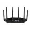 Stalinis maršrutizatorius ASUS RT-BE90U BE9400 AiMesh — Triju dažnių Wi‑Fi 7 (2.4/5/6 GHz), 9400 Mbps, 2.5 Gigabit Ethernet, 4× RJ‑45 LAN, USB, Juodas