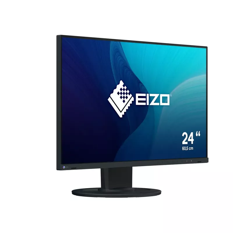 Monitorius EIZO FlexScan EV2400R-BK 23,8 col. (60,5 cm) Full HD 1920x1080 IPS LCD, 5 ms, USB centras, garsiakalbiai, VESA, aukštis reguliuojamas, juodas