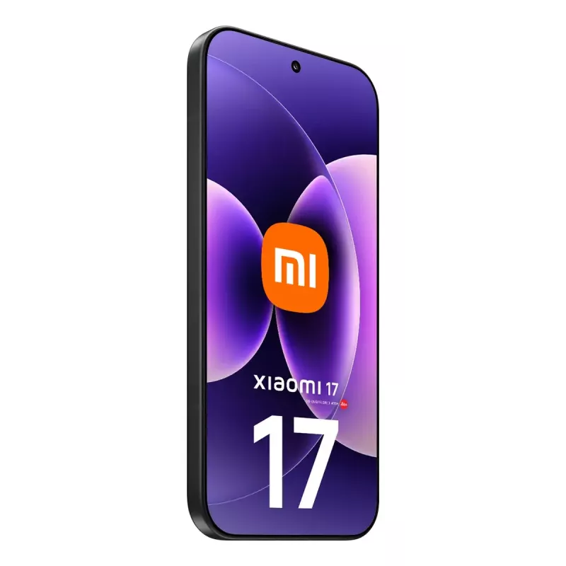 Išmanusis telefonas Xiaomi 17 – 16 cm (6,3 colio) ekranas, Snapdragon 8 Elite Gen 5, 12 GB RAM, 512 GB, 50 MP triguba kamera, 6330 mAh, juodas