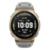 Išmanusis laikrodis Amazfit T-rex 3 Pro 44 mm, 1,32 colio AMOLED 466×466, 16 GB, 64 MB RAM, GPS, Wi-Fi, atsparus vandeniui 45 m, auksinis korpusas, pilkas silikoninis dirželis
