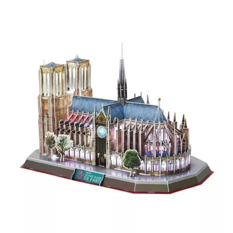 3D dėlionė CubicFun Dievo Motinos katedra (Šviesos) DA-20509
