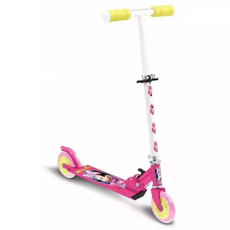Paspirtukas vaikiškas Pulio STAMP 2-Wheel Minnie – dviratis paspirtukas su kompaktišku dizainu