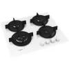 Whirlpool AKT 625/WH įmontuojama dujinė kaitlentė, 60 cm, 4 zonos, juoda/balta