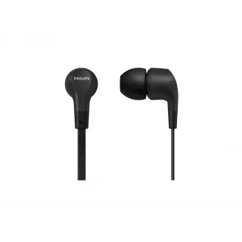 Laidinė ausinė Philips TAE1105BK/00 – juoda, intraauralinė, 1,2 m laidas, 14,7 g