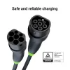 Įkrovimo kabelis Green Cell EVKABGC01 2 tipas — 5 m, 22 kW (3 fazės), 32 A, juodas