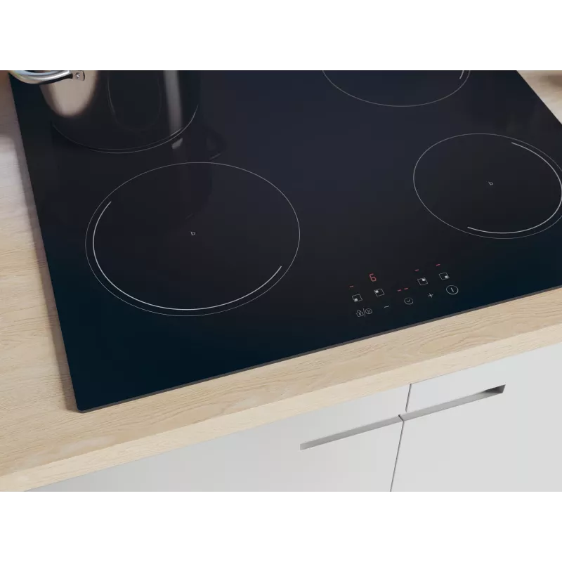 Candy Idea CI642CBB/1 juoda įmontuojama 60 cm indukcinė kaitlentė su 4 zonomis