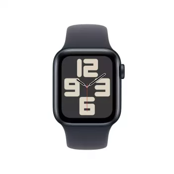 Išmanusis laikrodis Apple Watch SE GPS + Cellular 40mm vidurnakčio aliuminio korpusas su vidurnakčio sportine juostele - S/M