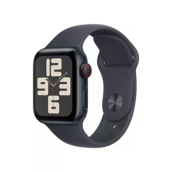 Išmanusis laikrodis Apple Watch SE GPS + Cellular 40mm vidurnakčio aliuminio korpusas su vidurnakčio sportine juostele - S/M