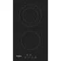 Whirlpool WRD 6030 B juoda įmontuojama 30 cm keraminė kaitlentė su 2 zonomis