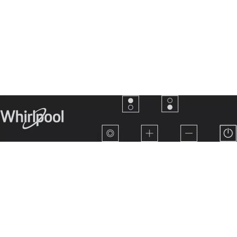 Whirlpool WRD 6030 B juoda įmontuojama 30 cm keraminė kaitlentė su 2 zonomis
