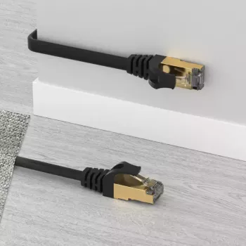 Tinklo kabelis UNITEK C1897BK-3M RJ-45 Cat7 3m Juodas