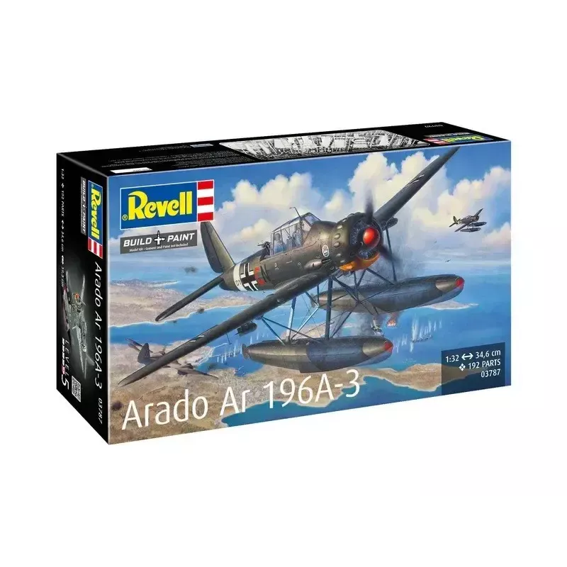 Plastikinis modelis REVELL ARADO AR 196A-3 jūrinis lėktuvas 1:32 mastelio rinkinys