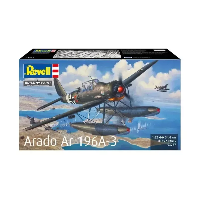 Plastikinis modelis REVELL ARADO AR 196A-3 jūrinis lėktuvas 1:32 mastelio rinkinys