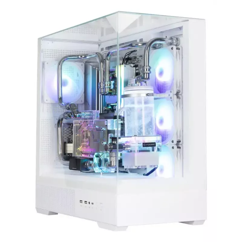 Korpusas PC Zalman P40 Prism Plus White Midi Tower