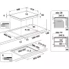 Whirlpool WLB6860NE/S Sidabrinė įmontuojama zoninė indukcinė kaitlentė 4 zonos