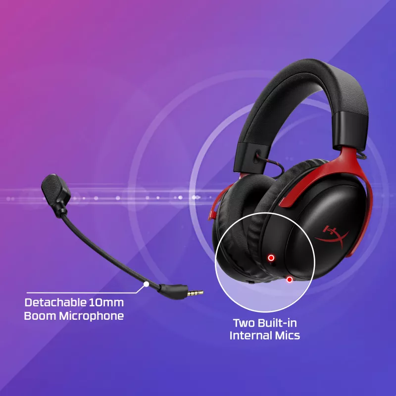 HyperX Cloud III S Wireless – Belaidės ausinės žaidimams (Juodos)