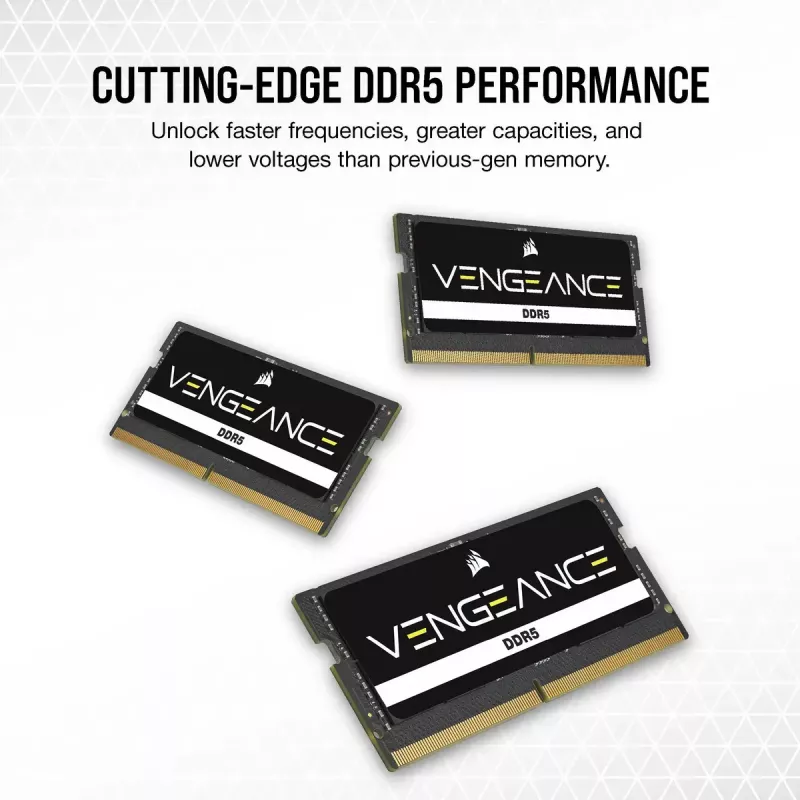 Nešiojamojo kompiuterio atmintis CORSAIR Vengeance DDR5 24 GB SO-DIMM 4800 MHz 262 kontaktų 1.1V CL40