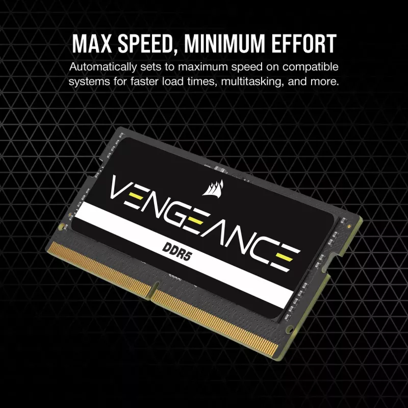 Nešiojamojo kompiuterio atmintis CORSAIR Vengeance DDR5 24 GB SO-DIMM 4800 MHz 262 kontaktų 1.1V CL40
