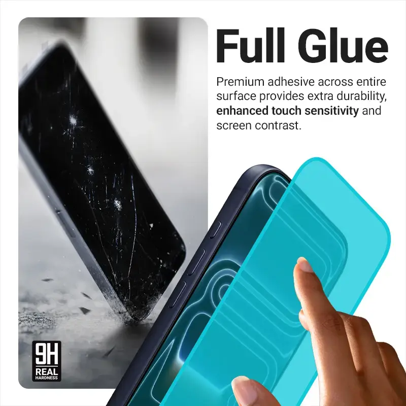 Grūdinto stiklo apsauga Crong EasyShield 2 vnt. iPhone 17 / 17 Pro / 16 Pro, aliumosilikatinis, blizgus