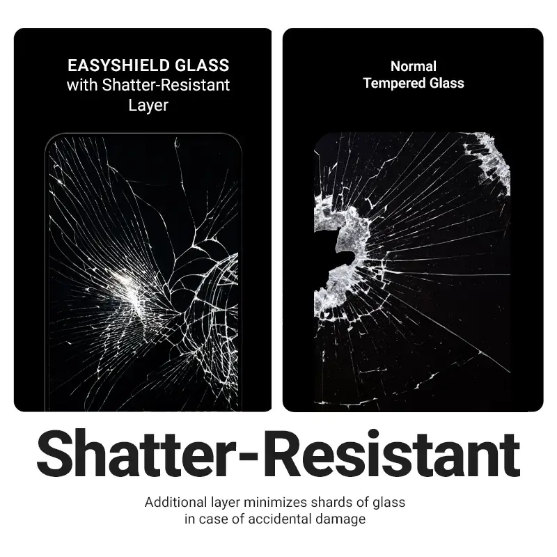 Grūdinto stiklo apsauga Crong EasyShield 2 vnt. iPhone 17 / 17 Pro / 16 Pro, aliumosilikatinis, blizgus